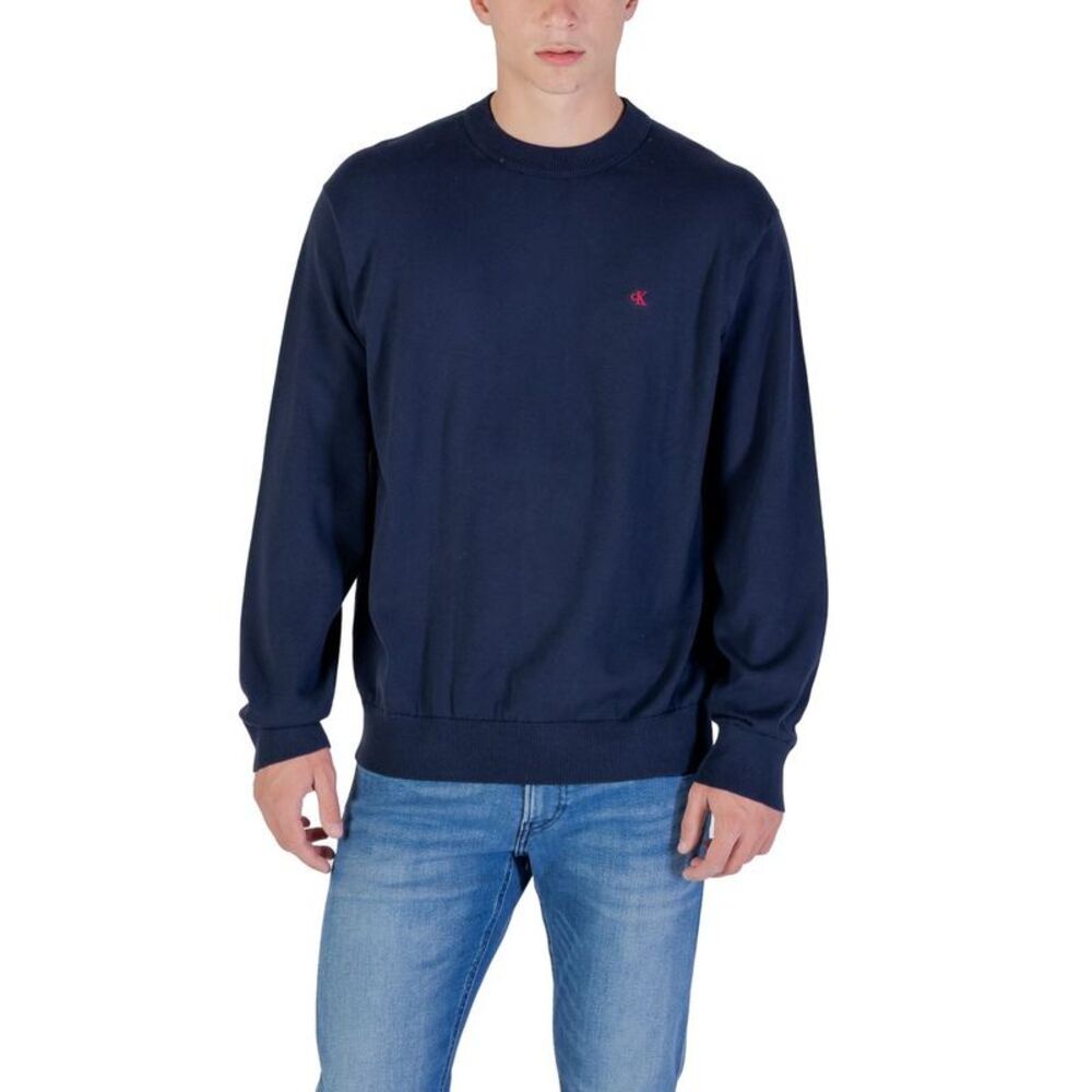 Calvin Klein Jeans Blue Cotton Men's Sweatshirt